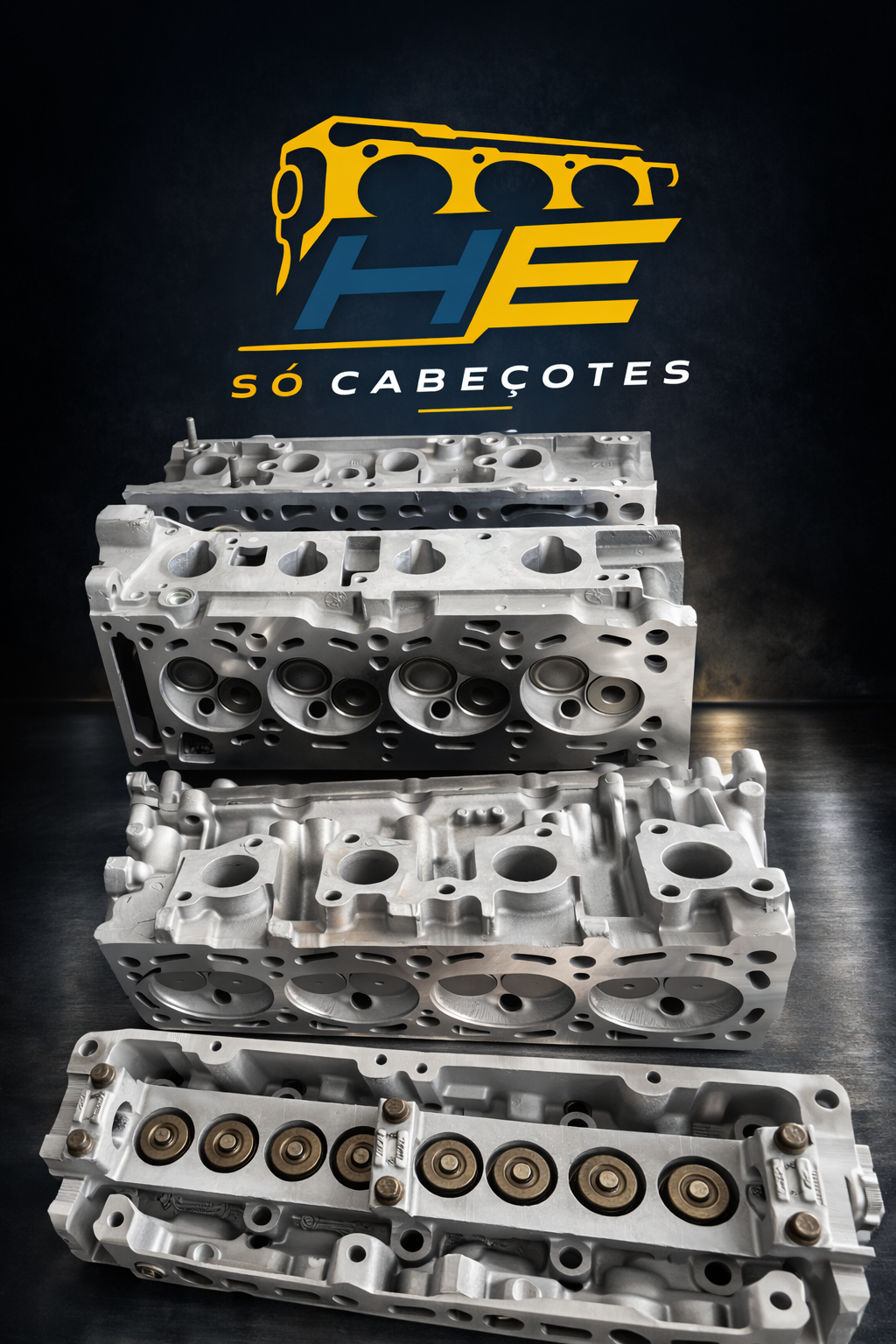 Cabeçotes de motor com a marca HE SóCabeçotes